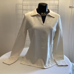 Jones New York Pearl Sweater NWT